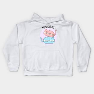 Meowcaron Cute Cat Macaron Pun Kids Hoodie